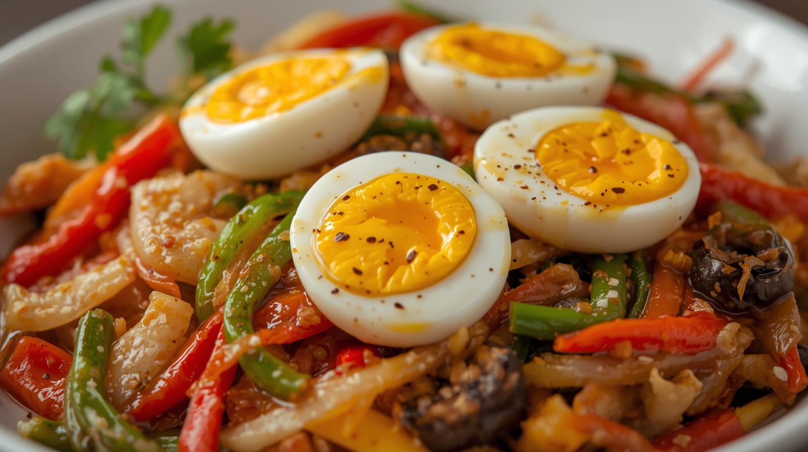 Chopsuey with Quail Egg